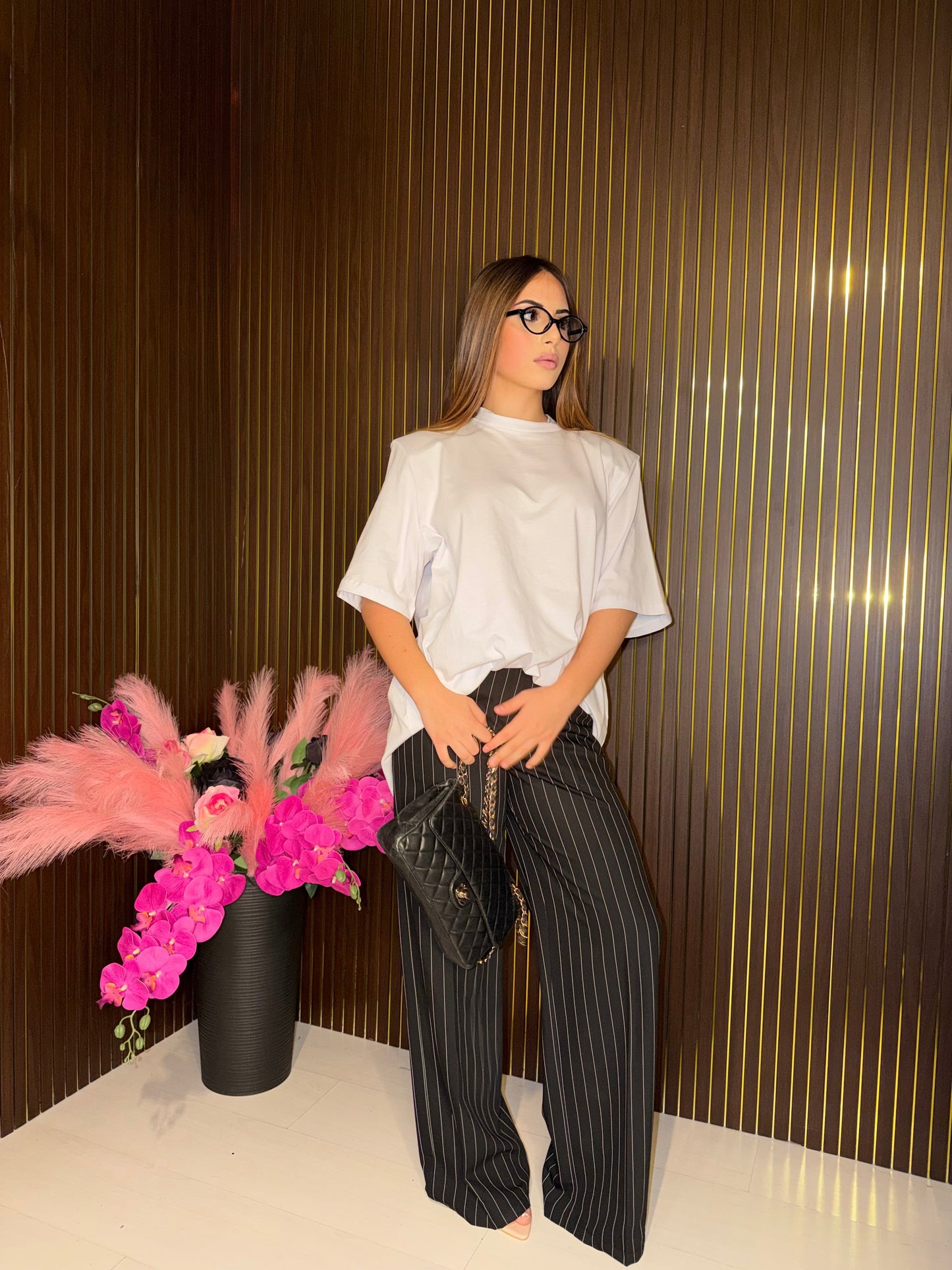 pantalone gessato