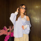 camicia sky bloom
