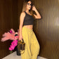 pantalone oversize ocra